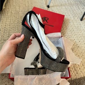 STUNNING Rhinestone Platform Sandal Heels!!!